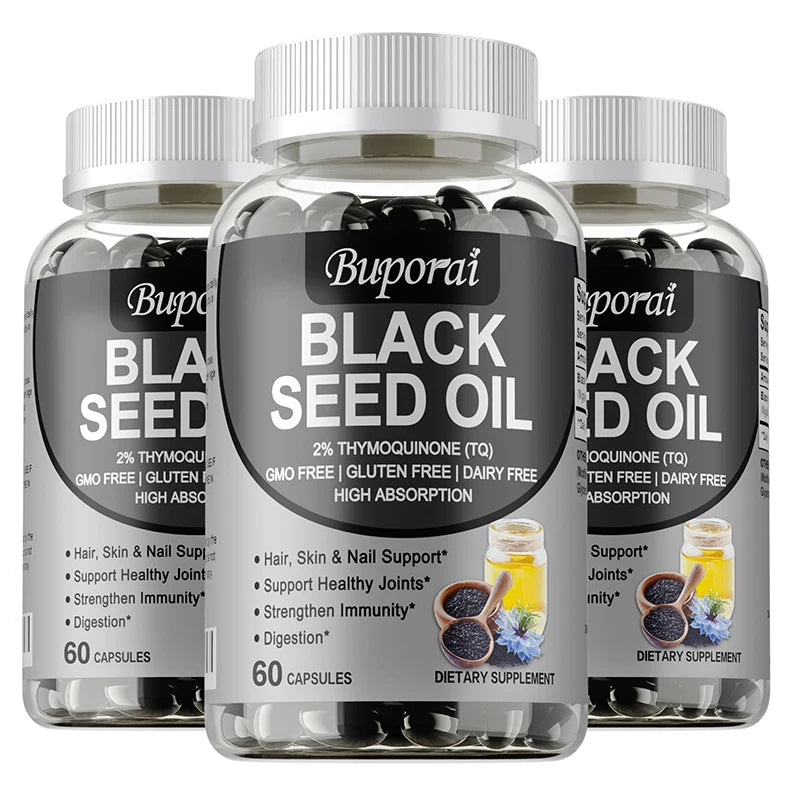 Premium Black Seed Oil Capsules | Immune Health & Wellness Support