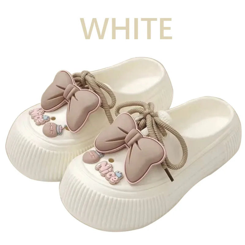 Women's Cute Bow EVA Slippers | Stylish Summer Sandals