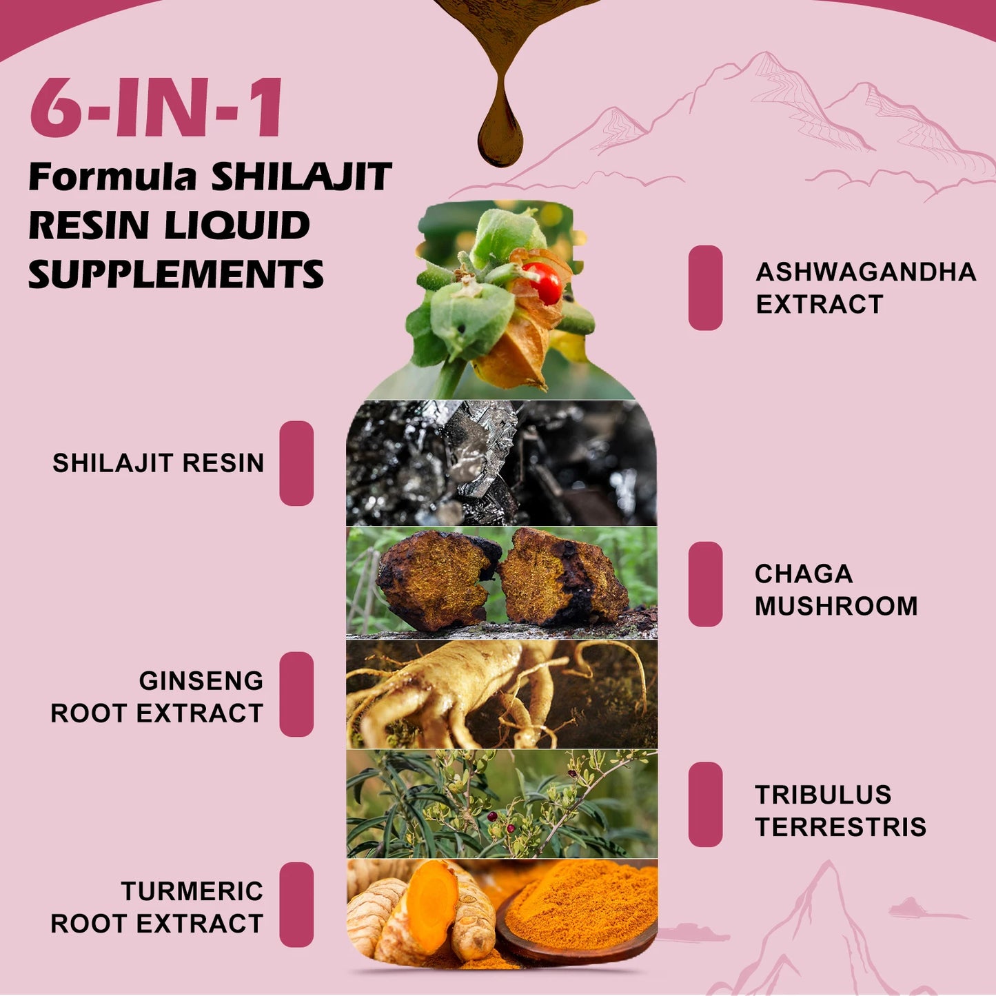 Shilajit Liquid Drops | Fulvic Acid & 85+ Trace Minerals