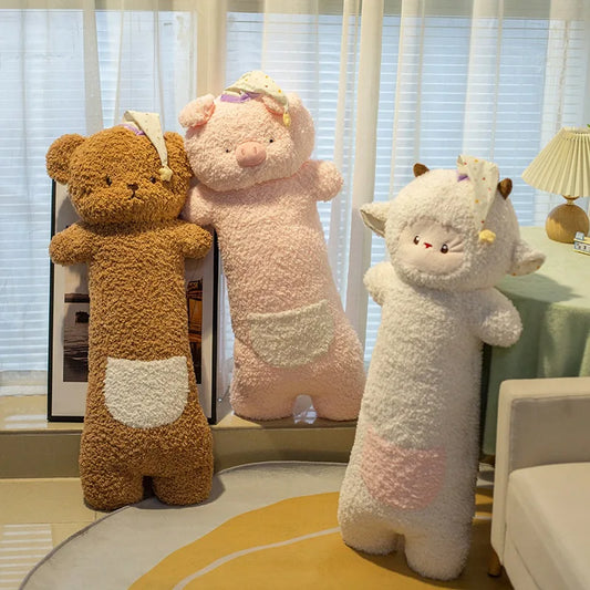 90cm Giant Plush Animal Pillow | Soft Sleep Cartoon Doll for Kids