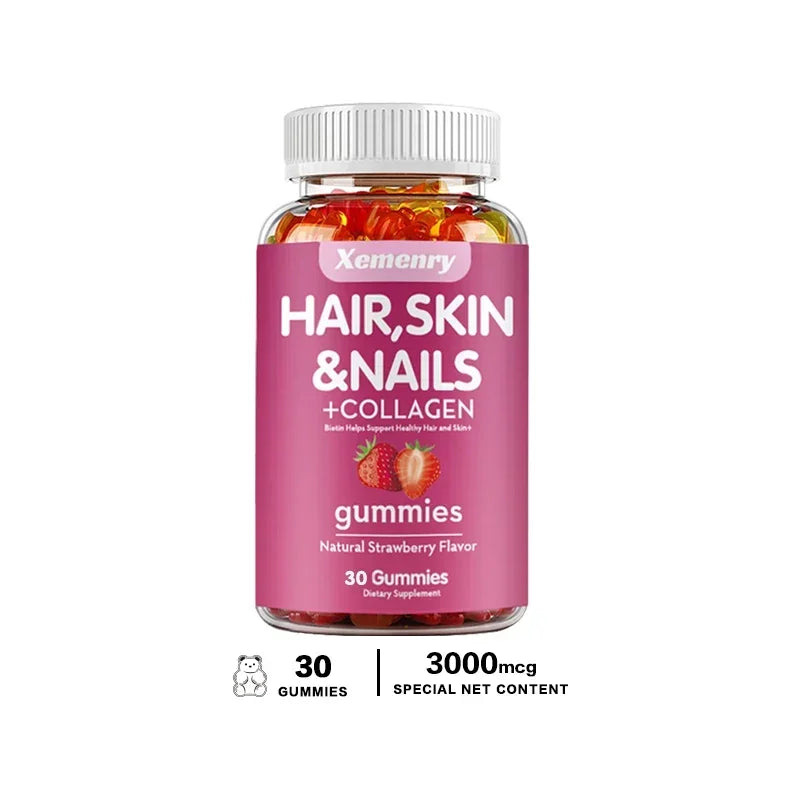 Hair, Skin & Nails Gummies | Biotin Supplements for Wellness