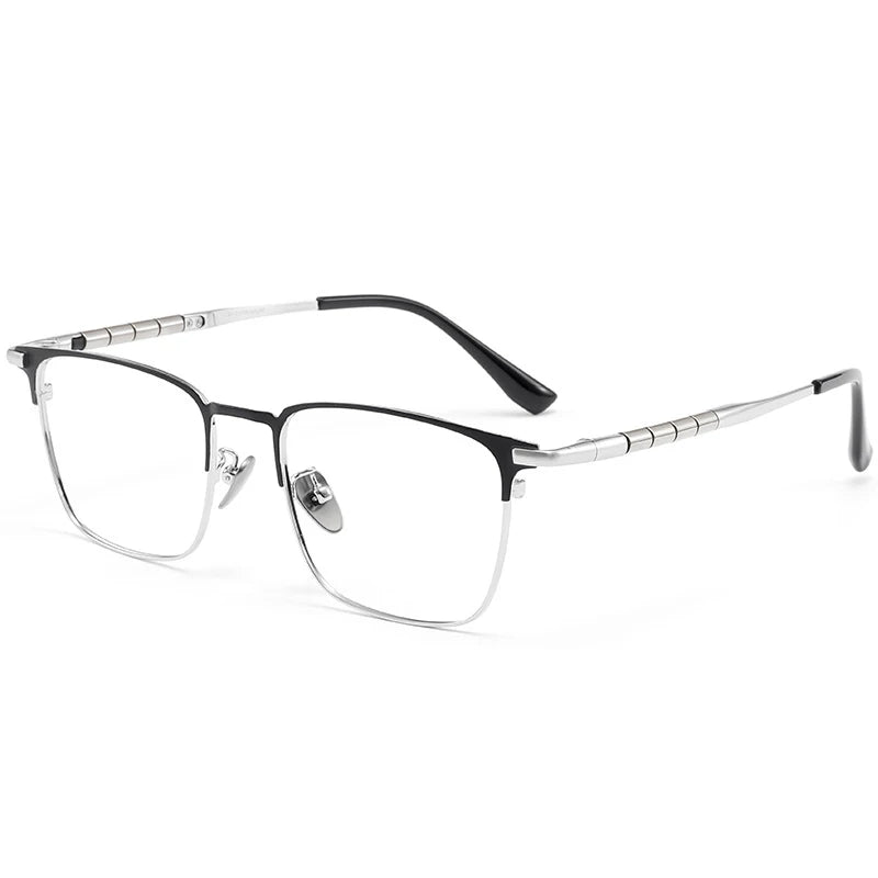 Men's Pure Titanium Square Eyeglasses | Stylish Business Eyewear