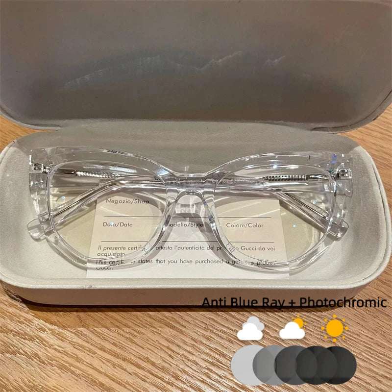 Customizable Cat Eye Anti Blue Ray Reading Glasses for Women