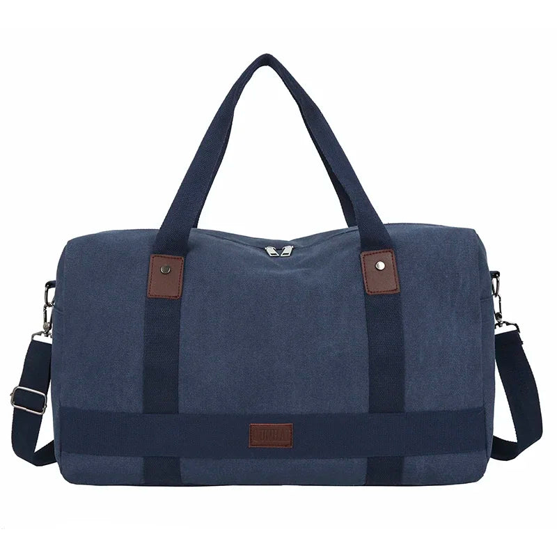 Men's Versatile Canvas Travel Bag | Large Capacity Weekend Duffel