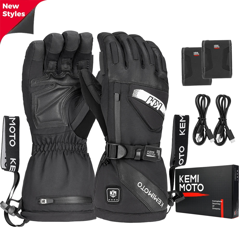 Waterproof Heated Skiing Gloves | Touchscreen Winter Gear