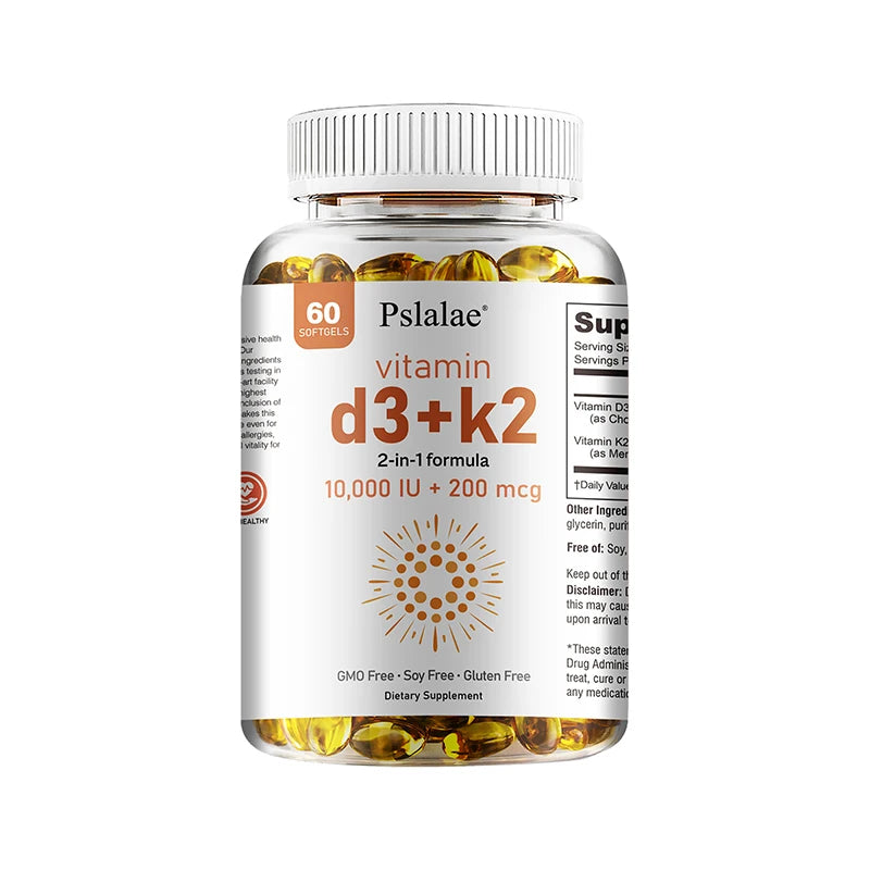Vitamin D3 10000 IU with K2 200 Mcg | Immune & Joint Support