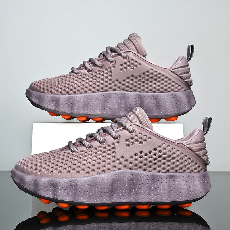 Men's Casual Thick Sole Sneakers | Breathable Summer Walking Shoes