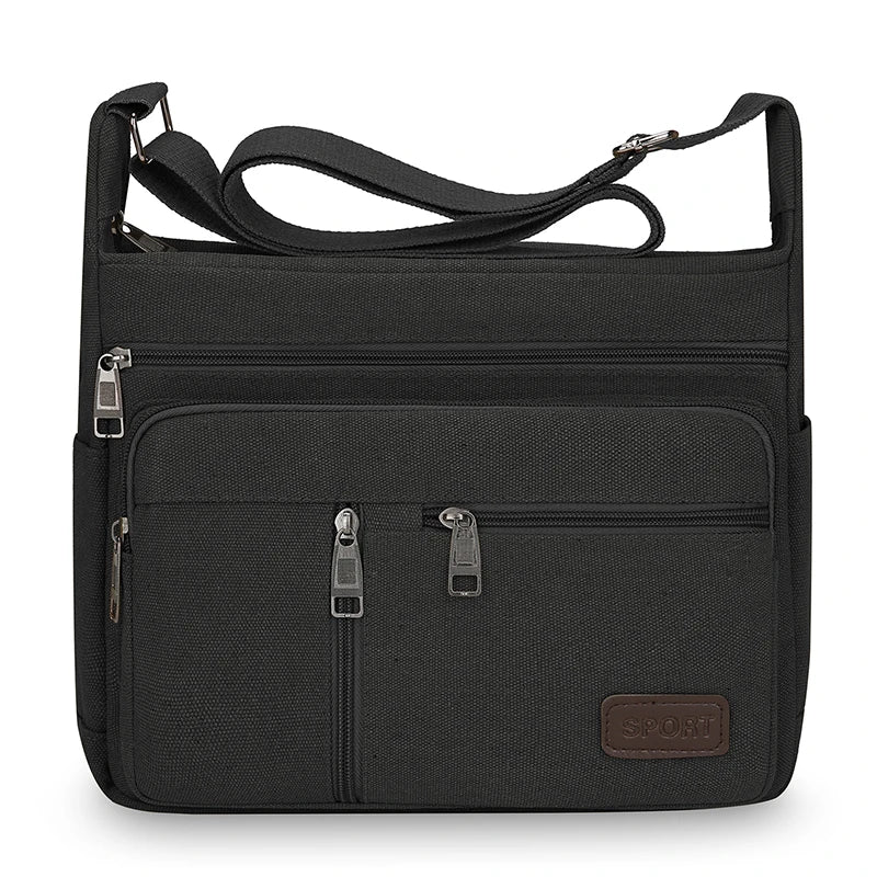 Stylish Men’s Canvas Shoulder Bag | Quality Casual Tote & Messenger