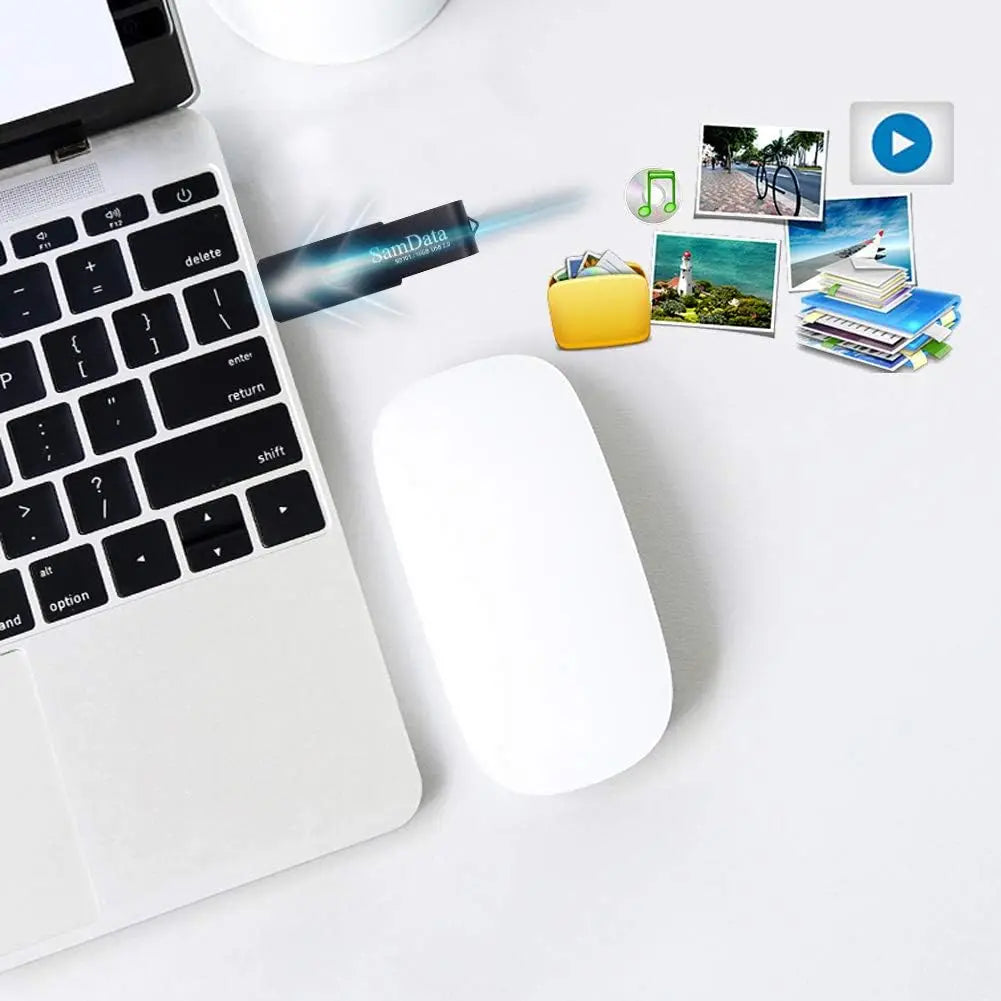 8GB USB Flash Drive with LED Indicator | Swivel Design & Plug & Play