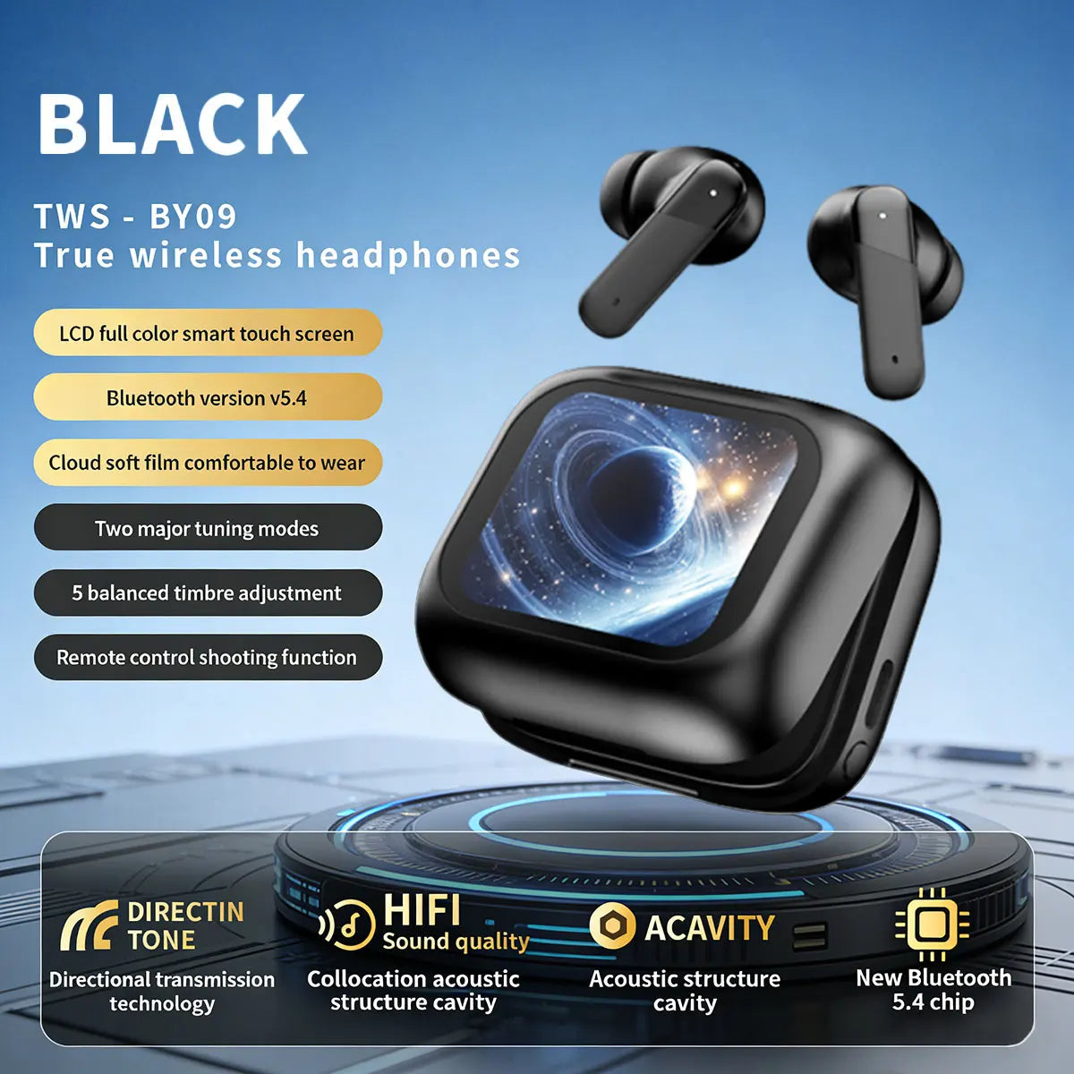 AI Translation Bluetooth Earbuds | HiFi Sound & Long Battery Life