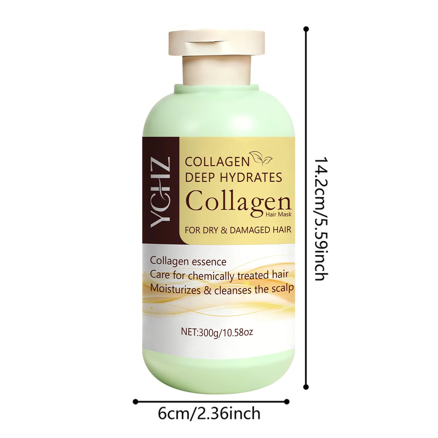 Collagen Hair Mask 300g | Nourishing Plant-Based Hair Care