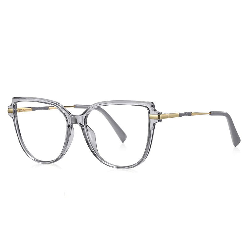 VICKY Stylish Large Frame Simple Geometric Design Anti-blue Light Reading Glasses Customized Prescription Available PFD2210