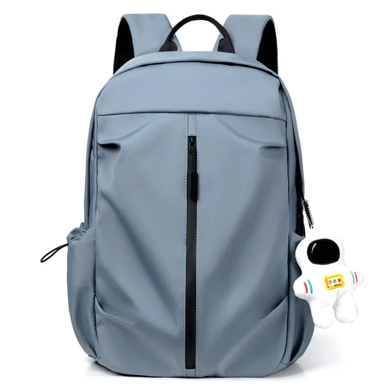 1 14 Inch Large Capacity Leisure Schoolbag Sports Simple Men And Women Universal Computer Backpack With Pendant