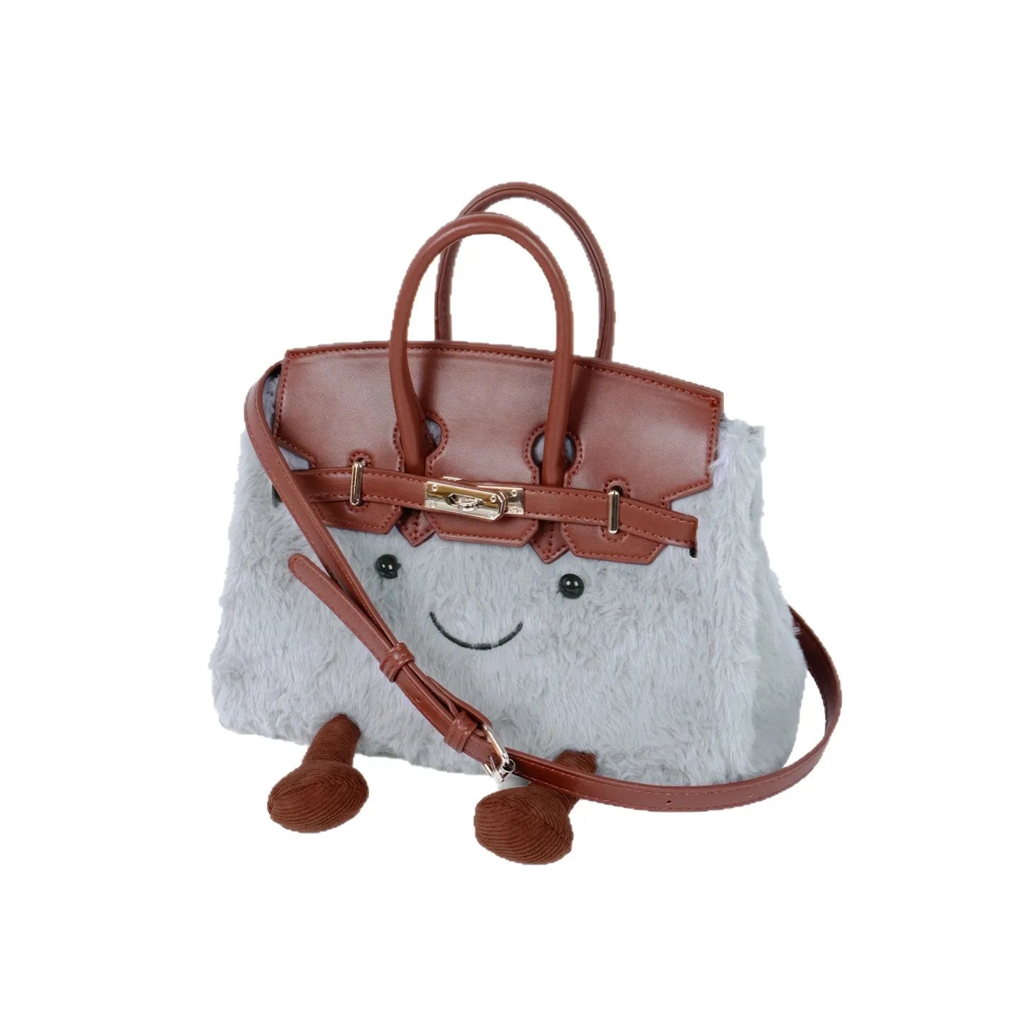Cute Plush Messenger Bag | Cartoon Fashion Handbag for All