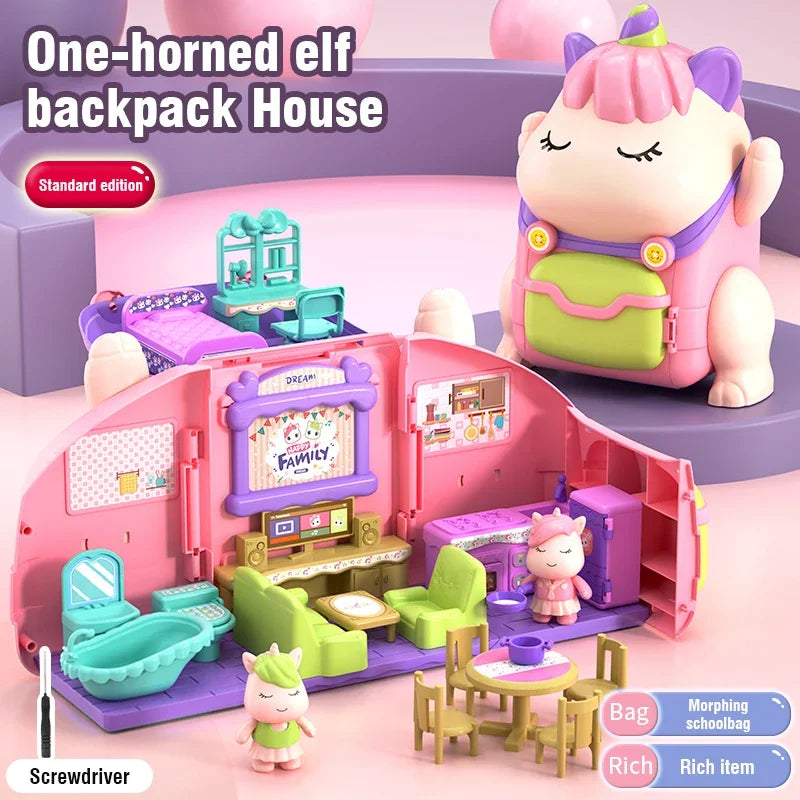 Miniature Doll House Playset | Enchanting Princess Scene for Kids