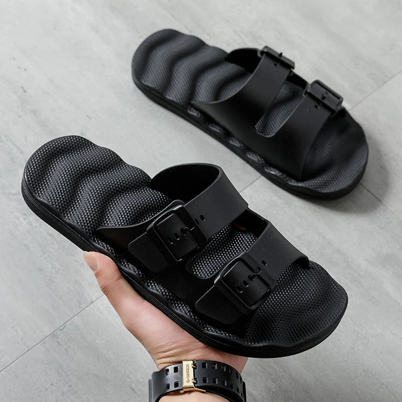 Comfortable Adjustable Men's Summer Slippers | Lightweight Beach Sandals