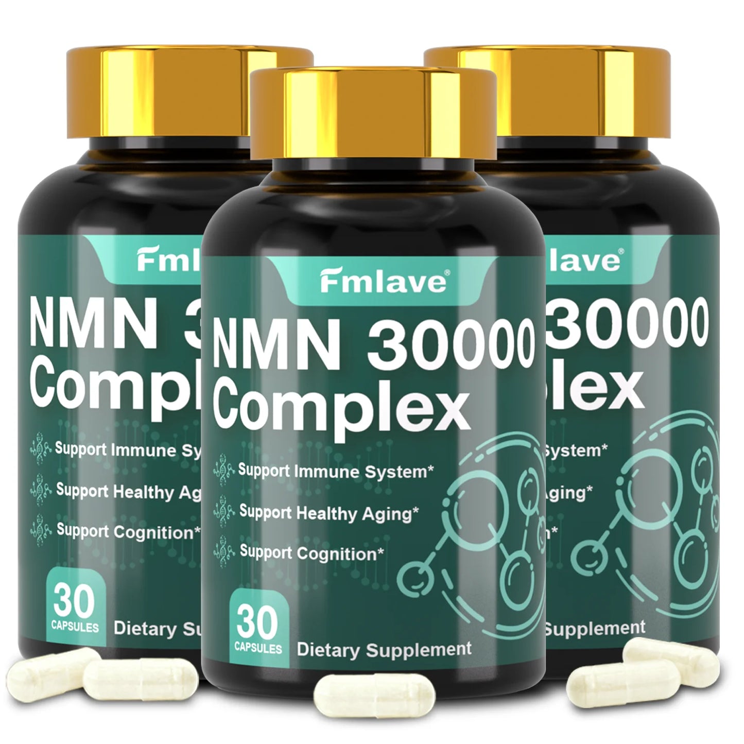 99% Pure NMN & Ergothioneine Capsules for Healthy Aging