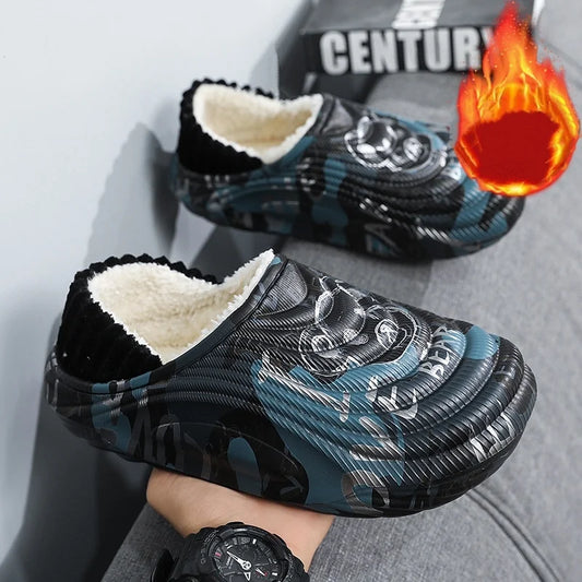 Waterproof Cotton Slippers for Men and Women | Cozy Warm Footwear