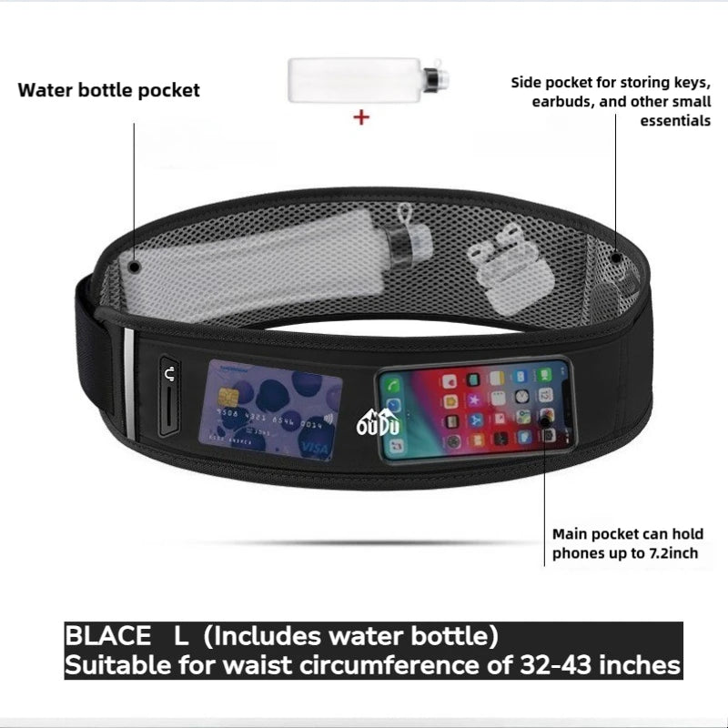 Unisex Running Bag with Water Bottle Holder | Outdoor Hydration Pack