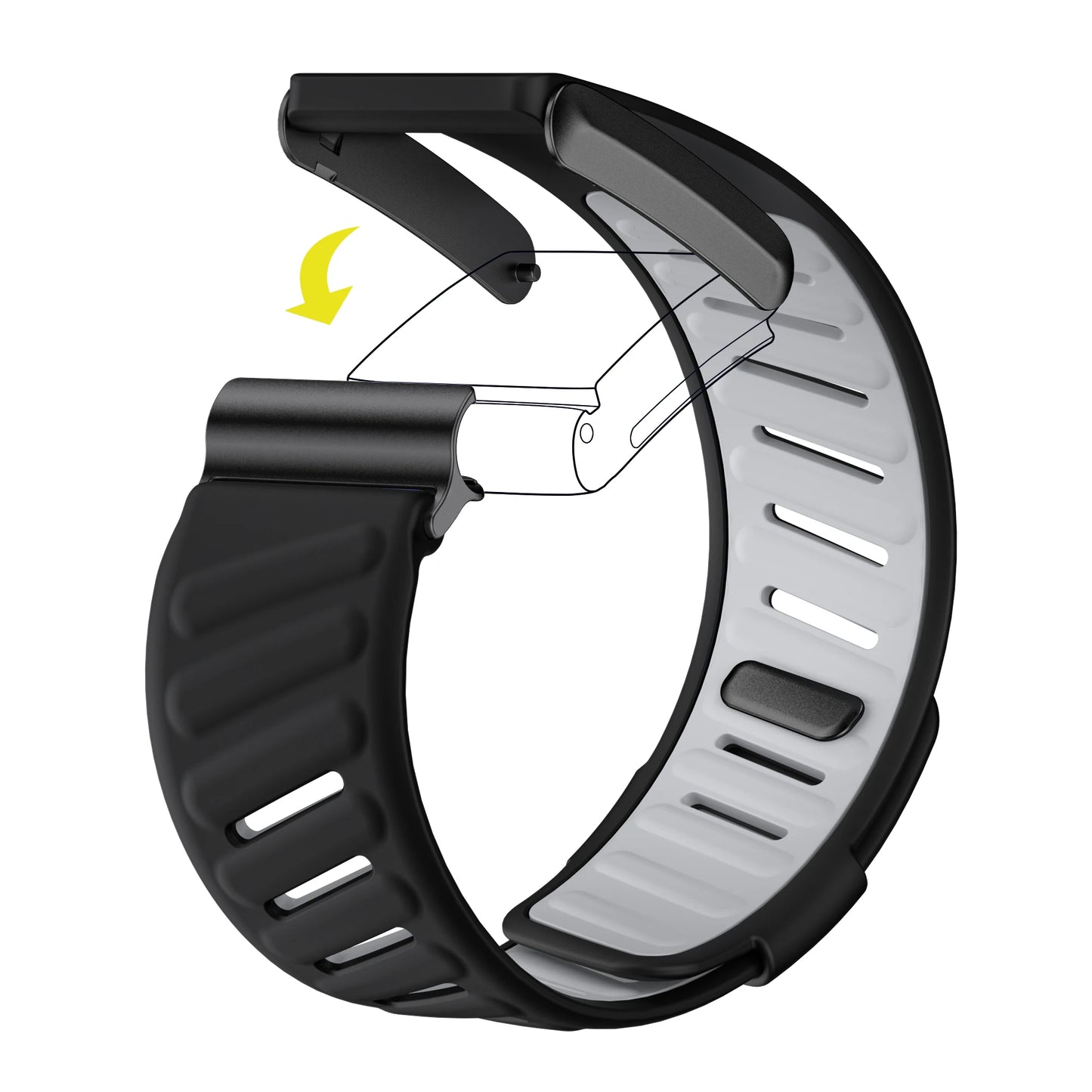 Replacement Silicone Straps for Smartwatch Bands | Unisex Design