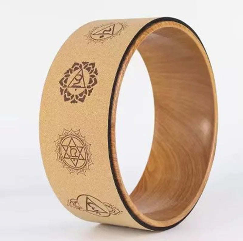 High Quality Cheap Extra Large Non Slip Yoga Wheel With Free Online Tutorials Perfect for Spine Alignment Flexibility Training