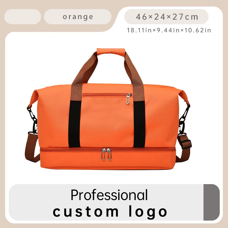 Custom Logo Unisex Gym Duffle Bags | Large Capacity Travel Tote
