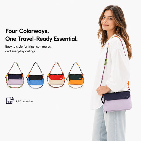Waterproof RFID Blocking Crossbody Travel Bag for Men & Women