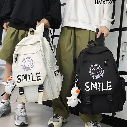 Kawaii Large Capacity Pocket Front Backpack | Stylish School Bag