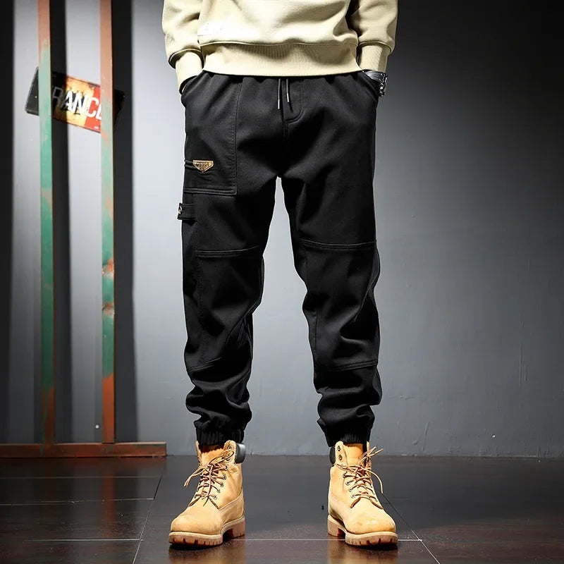 Plus Size Cotton Joggers for Men | Comfortable Ankle-Length Pants