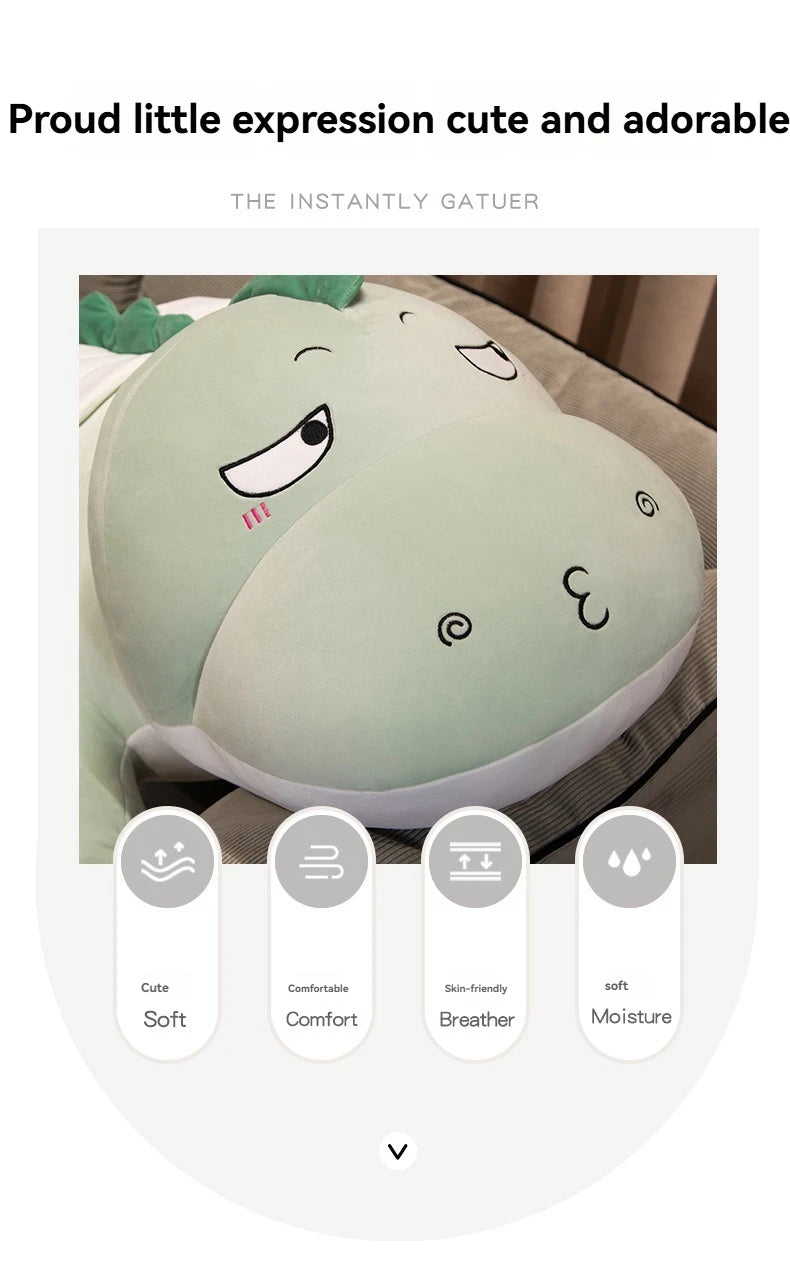 Cute Dragon Expression Pillow | Ideal for Bedroom Decor & Comfort