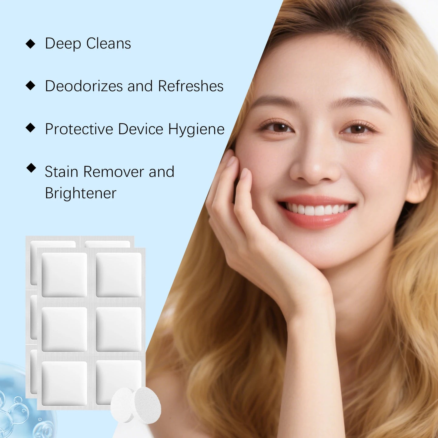 Denture Cleaning Effervescent Tablets | Daily Stain Removal