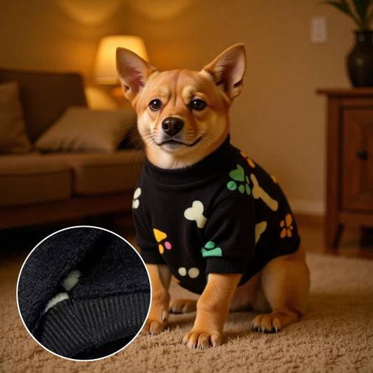 Suéter de franela cálido para perro | Ropa elegante de invierno para mascotas