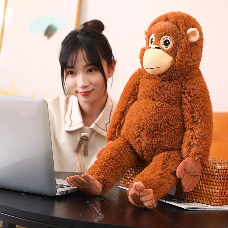 65cm Cartoon Gorilla Plush Toy | Soft Monkey Stuffed Doll