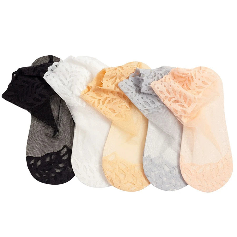 Women's Breathable Mesh Lace Socks | Stylish Summer Short Stockings