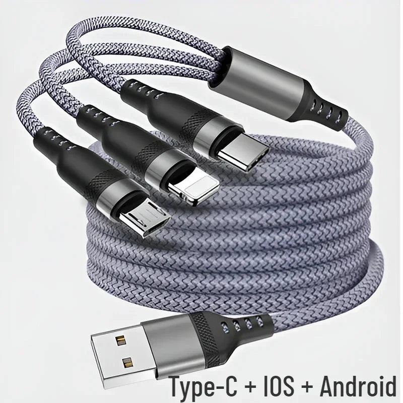 4 in 1 Multi Charger Cable | Fast Charging USB Cable for All Devices