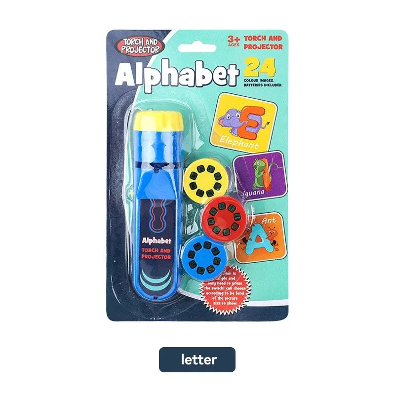 Children's Fun Projector Light Flashlight | Educational Bedtime Toy