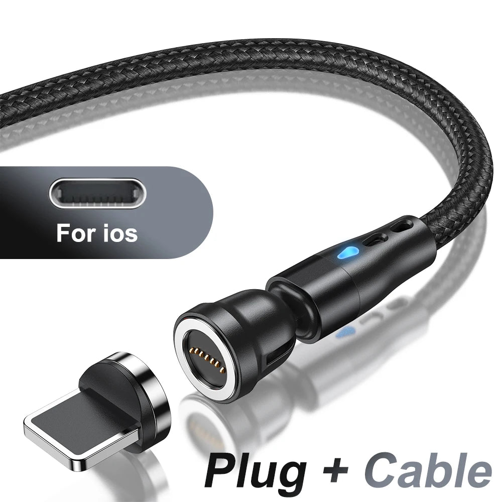 5A Magnetic Fast Charging Cable | 540° Rotating Design