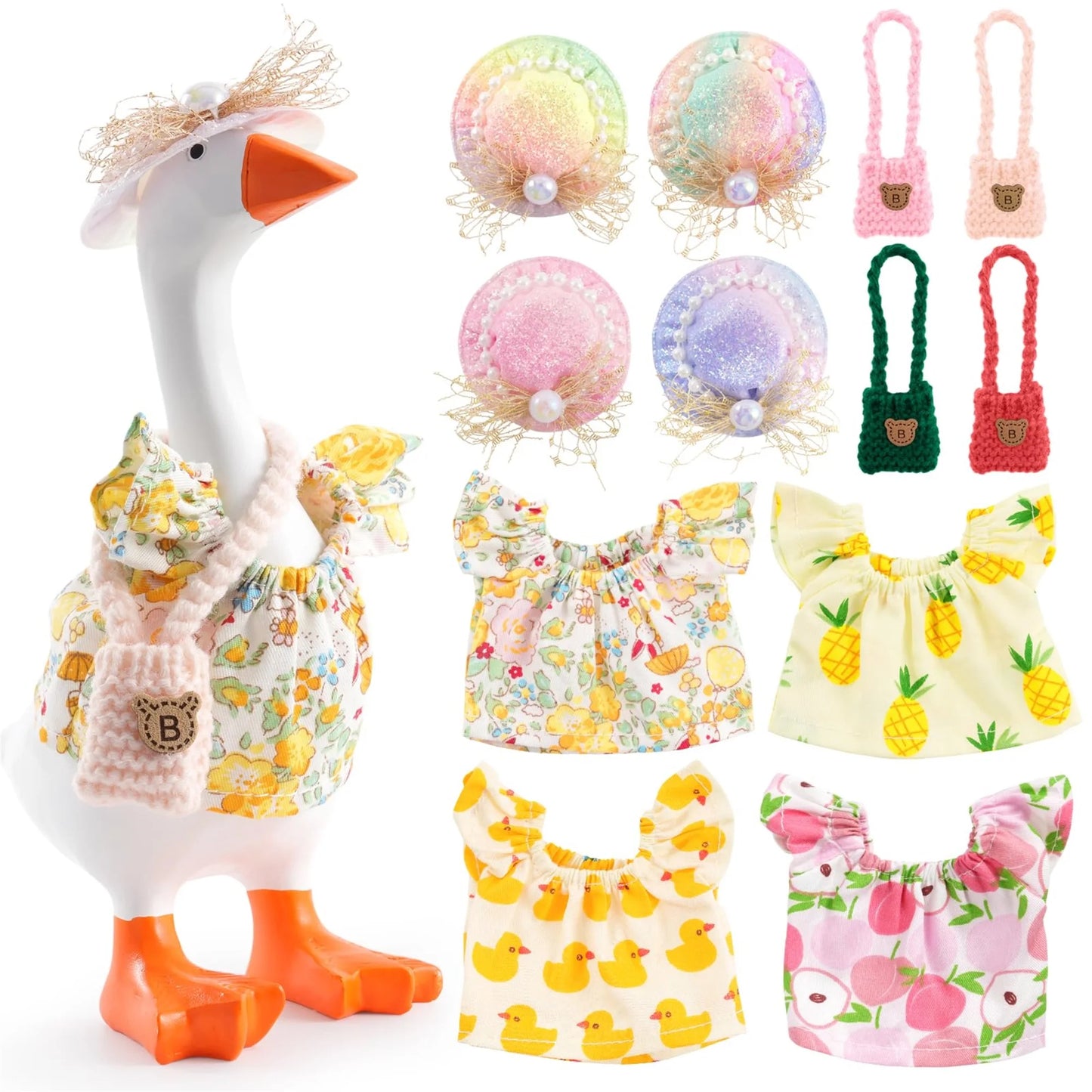 Cute Mini Goose Summer Outfits | Adorable Desk Accessories