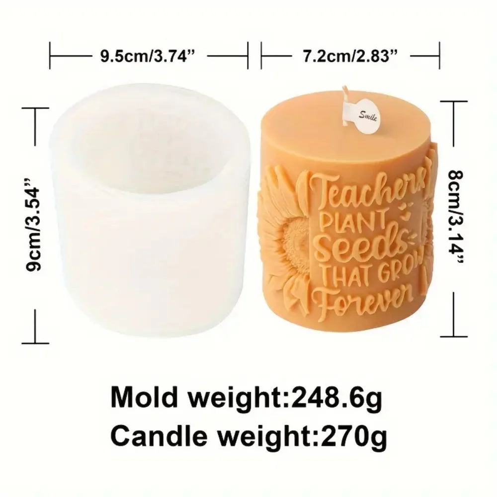 Cylindrical Silicone Candle Mold | Ideal for DIY Candle Making