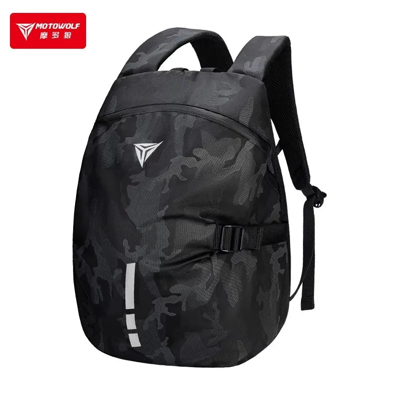 Large Capacity Motorcycle Rider Backpack | Waterproof Reflective Bag