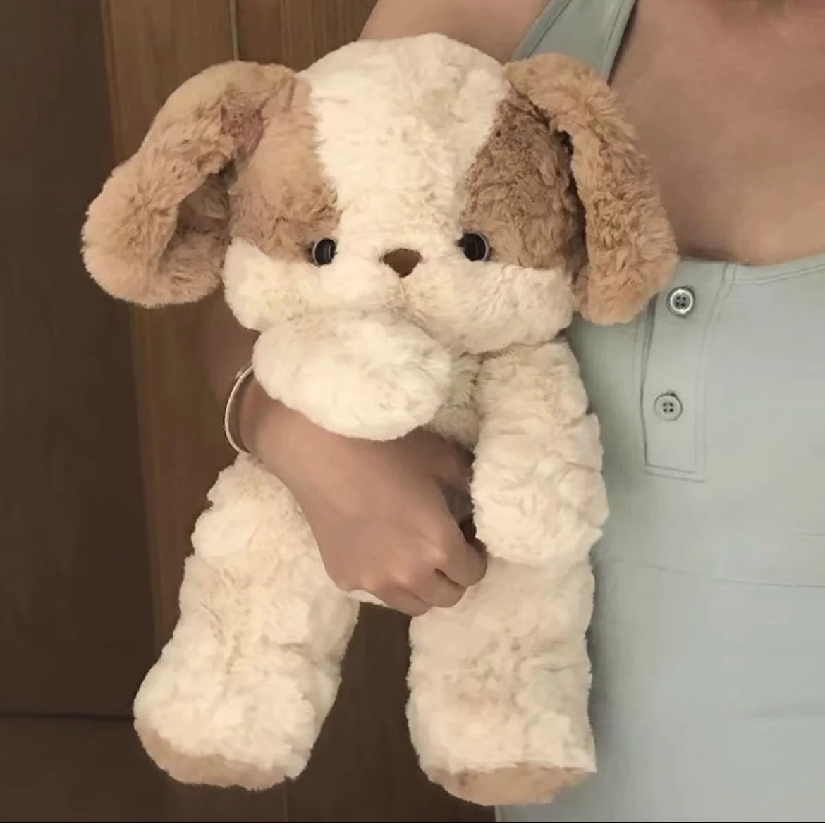 Kawaii Cute Fluffy Puppy Plush Pillow | Soft Stuffed Dog Companion