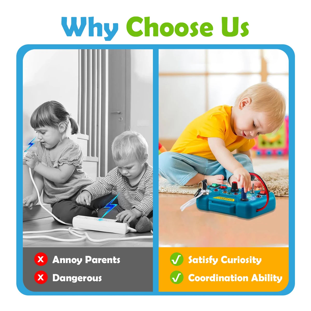 Educational Montessori Busy Board Toys for Toddlers | Fun Learning