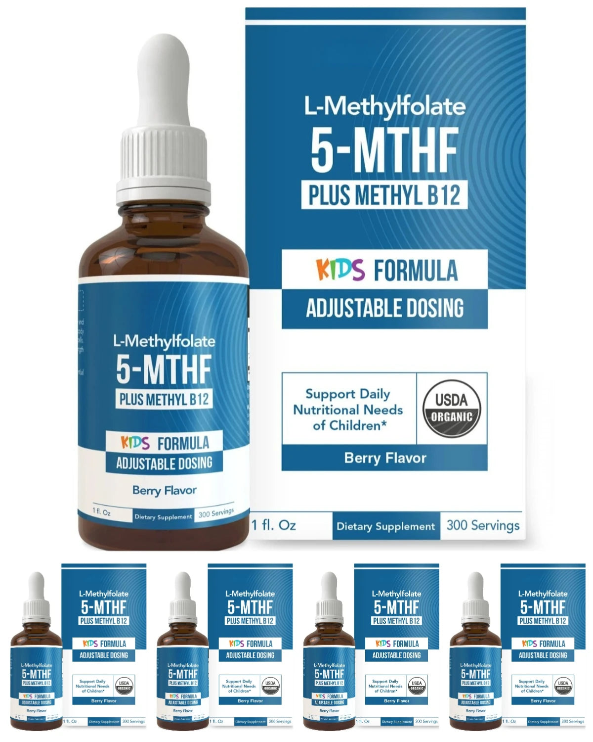 Kids L-Methylfolate Liquid Drops | Vegan Active Folate Support