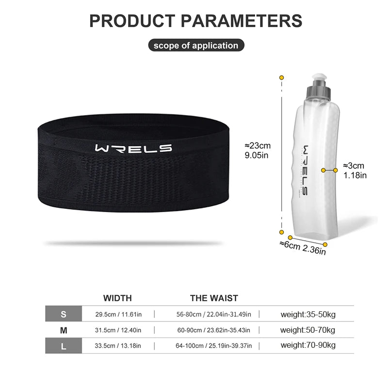 Outdoor Fitness Invisible Waist Pack & Sports Water Bottle