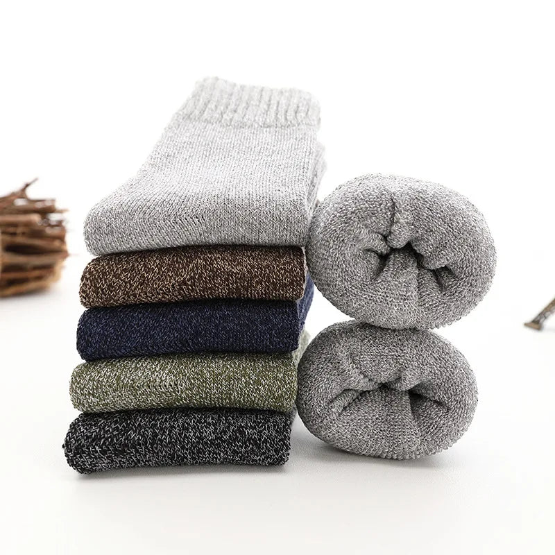Thick Cotton Crew Socks for Men | Warm Comfortable Winter Gear