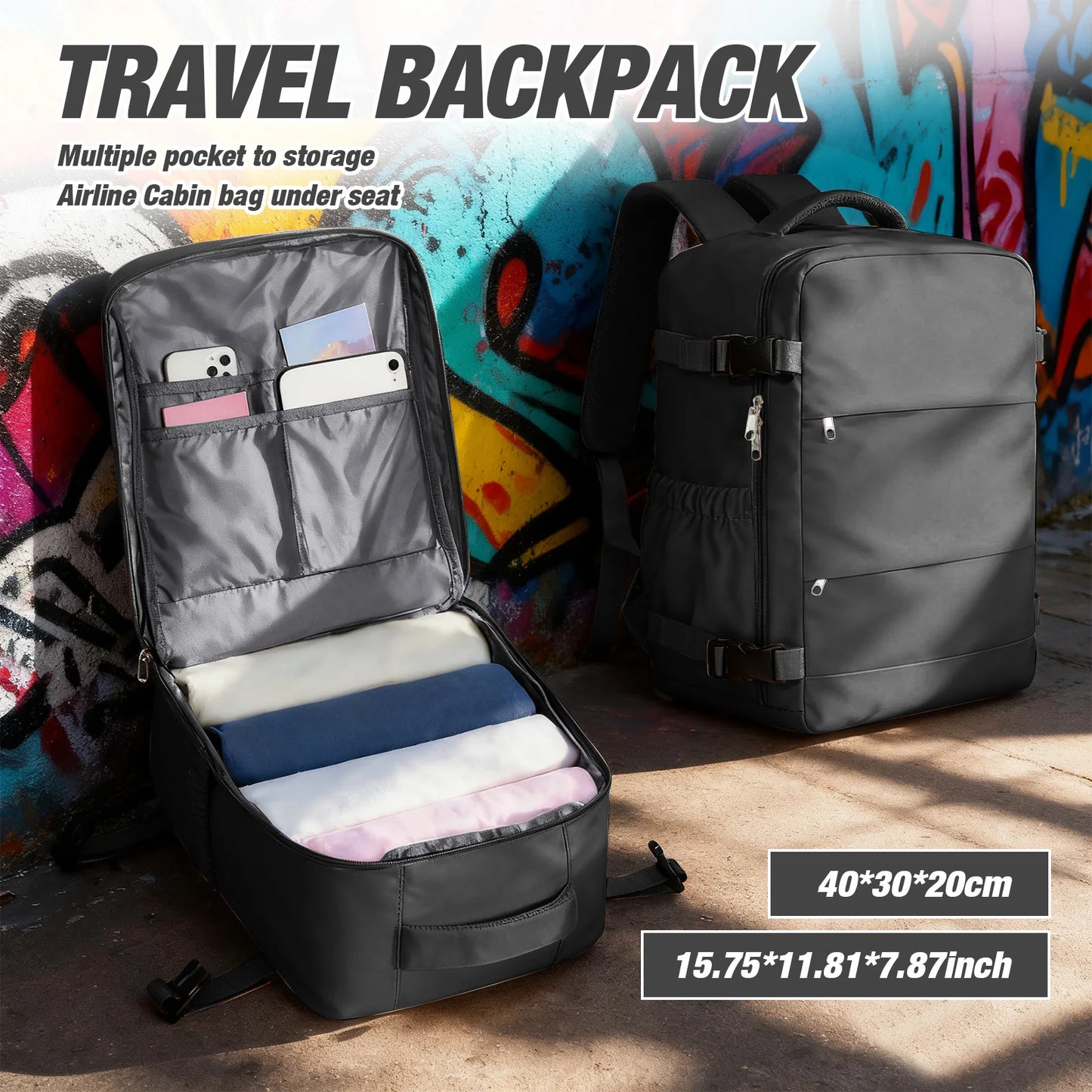 Convenient Under Seat Travel Backpack | Ideal for Adventures