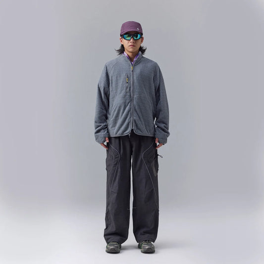 Men's Ultra-Lightweight Grid Fleece Jacket | All Season Thermal Mid-layer