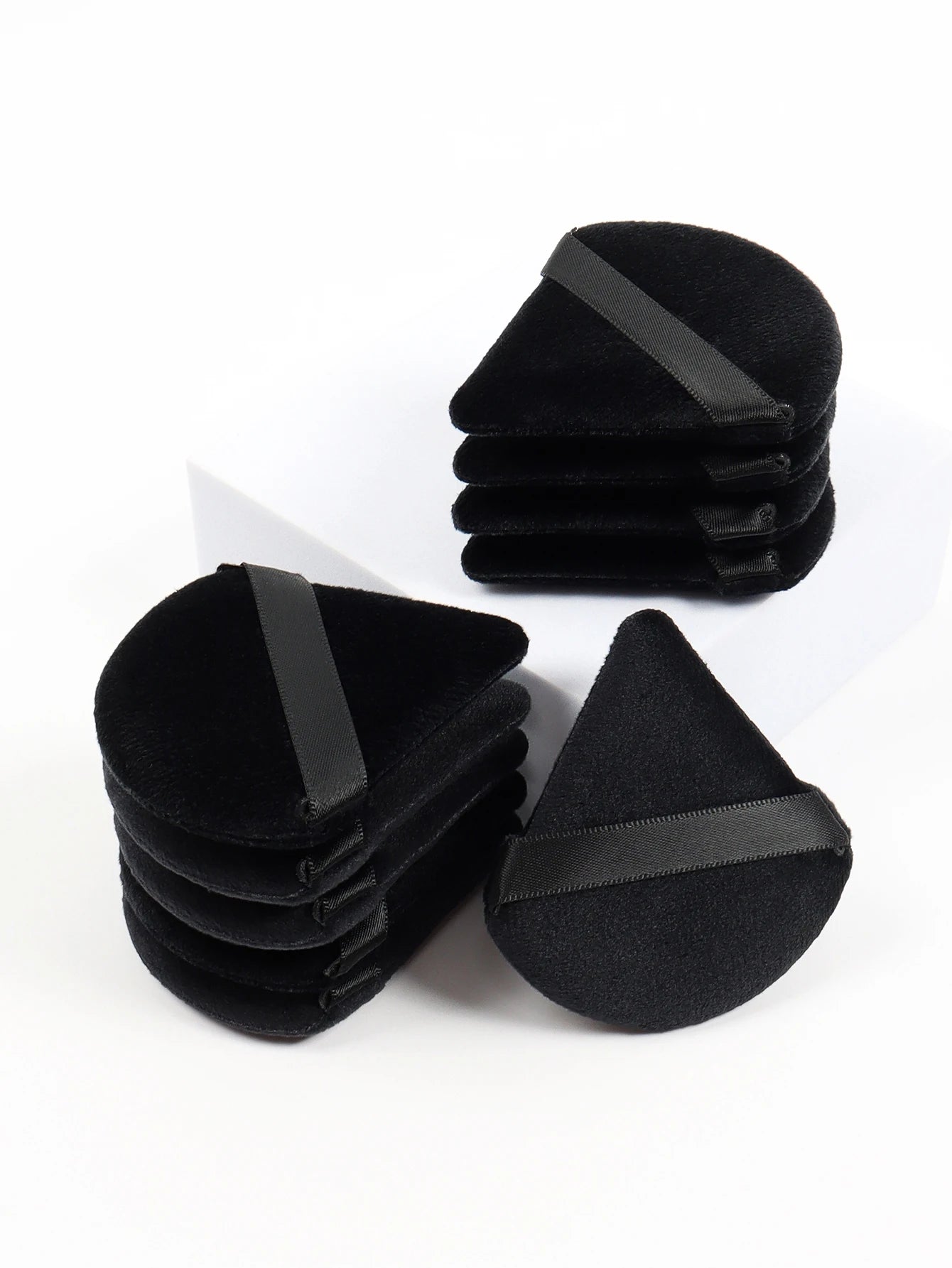 Soft Velvet Triangle Powder Puff Set | Flawless Makeup Tool