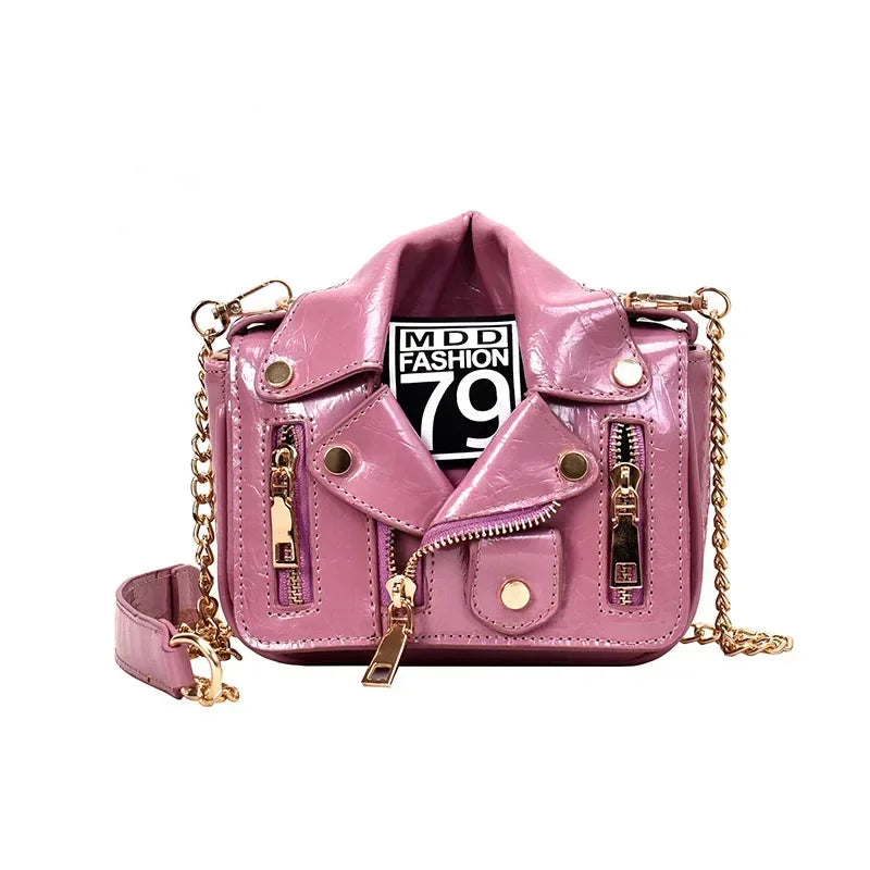 Luxury Motorcycle Shape Shoulder Messenger Bag for Women