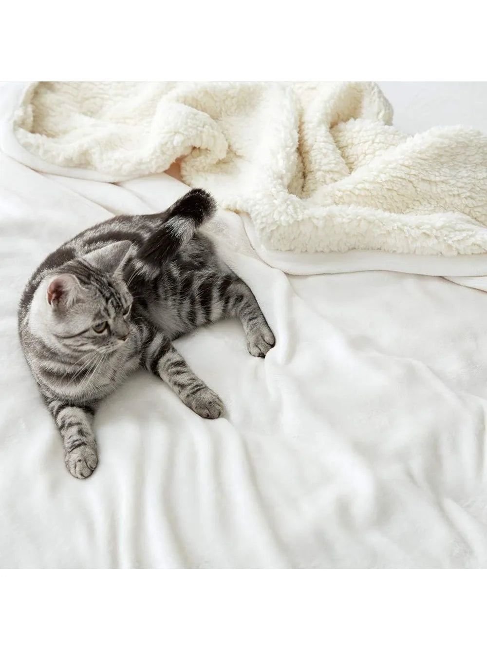 Queen Sherpa Fleece Blanket – Super Soft Reversible Plush Throw for Bed or Couch, Warm Cozy Winter Bedding Gift